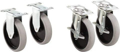 Rubbermaid - 5-11/16" Long x 2-9/16" Wide x 5-13/16" High, Cart Replacement Casters - Use with RCP Heavy Duty Adaptable Carts (1997206, 1997207, 1997208, 1997209). - Eagle Tool & Supply