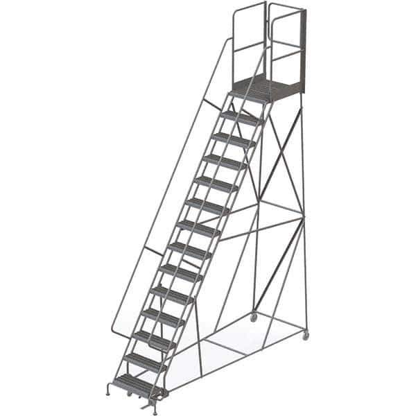 TRI-ARC - Rolling & Wall Mounted Ladders & Platforms Type: Rolling Warehouse Ladder Style: Rolling Platform Ladder - Eagle Tool & Supply