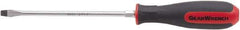 GearWrench - 3/16" Blade Width, 14.17" OAL Slotted Screwdriver - 10" Blade Length, Round Shank, Acetate with Rubber Grip Handle - Eagle Tool & Supply