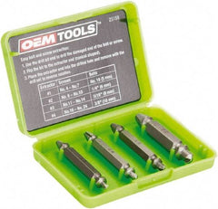 OEM Tools - Screw Extractor - #1, #2, #3, #4" Extractor for #4 to #7, #8 to #10, #11 to #14, #16 to #24 Screw - Eagle Tool & Supply