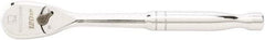 GearWrench - 1/2" Drive Pear Head Ratchet - Full Polish Chrome Finish, 11" OAL, 60 Gear Teeth, Full Polished Handle, Standard Head - Eagle Tool & Supply