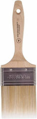 Wooster Brush - 3" Flat Polyester Varnish Brush - 2-15/16" Bristle Length, 5-9/16" Wood Beavertail Handle - Eagle Tool & Supply