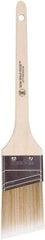 Wooster Brush - 2" Angled Polyester Angular Brush - 2-7/16" Bristle Length, 6-1/2" Wood Fluted Handle - Eagle Tool & Supply