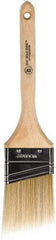 Wooster Brush - 2-1/2" Angled Polyester Angular Brush - 2-15/16" Bristle Length, 6-13/16" Wood Fluted Handle - Eagle Tool & Supply