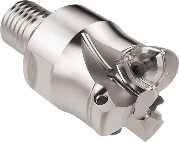 Seco - 25.6mm Cut Diam, 1.8mm Max Depth, M20 Modular Connection Indexable High-Feed End Mill - Screw Holding Method, 218.21-.. Insert, R217.21 Toolholder, Through Coolant - Eagle Tool & Supply