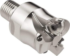 Seco - 25.6mm Cut Diam, 1.8mm Max Depth, M20 Modular Connection Indexable High-Feed End Mill - Screw Holding Method, 218.21-.. Insert, R217.21 Toolholder, Through Coolant - Eagle Tool & Supply