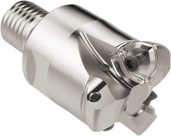 Seco - 27.6mm Cut Diam, 1.8mm Max Depth, M20 Modular Connection Indexable High-Feed End Mill - Screw Holding Method, 218.21-.. Insert, R217.21 Toolholder, Through Coolant - Eagle Tool & Supply