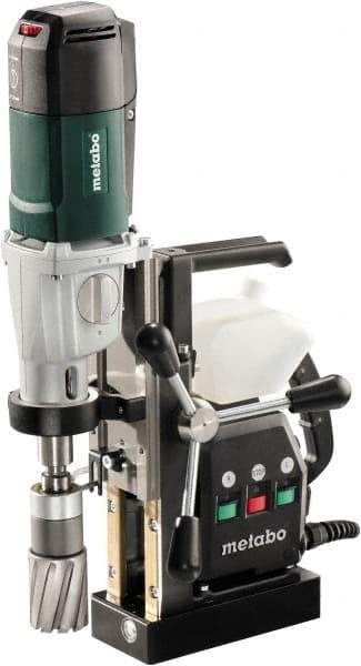 Metabo - 3/4" Chuck, 2" Travel, Portable Magnetic Drill Press - 250-450 RPM, 12 Amps, 1200 Watts - Eagle Tool & Supply