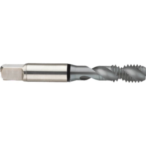 ‎M4 × 0.7 2FL 6H Cobalt Spiral Flute Semi-Bott Black Ring Tap-MolyGlide-45 Degree Helix - Eagle Tool & Supply
