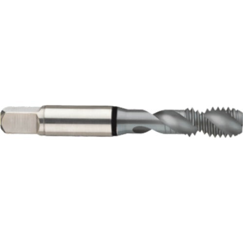 ‎8-32 2FL 2B Cobalt Spiral Flute Semi-Bott Black Ring Tap-MolyGlide-45 Degree Helix - Eagle Tool & Supply