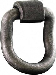 Buyers Products - Steel D-Ring 55° with Integral Bracket - 5" Long, Gray, For Use with Cargo Control - Eagle Tool & Supply