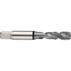 ‎10-32 2FL 2B Cobalt Spiral Flute Semi-Bott Black Ring Tap-MolyGlide-45 Degree Helix - Eagle Tool & Supply