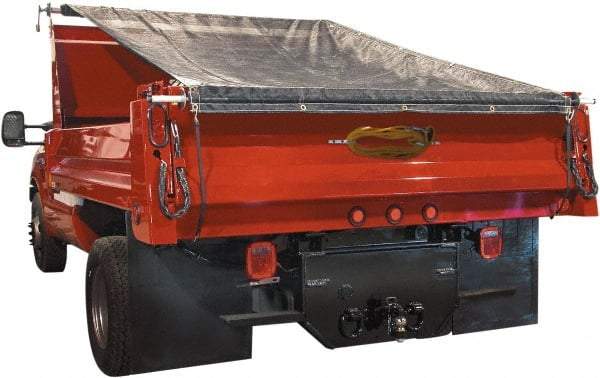 Buyers Products - Aluminum Manual Dump Tarp - 6.4" Long, Silver, For Use with Dumps up to 102" Wide - Eagle Tool & Supply