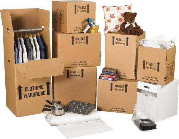 Made in USA - Moving & Box Kits Kit Type: Home Moving Kit Number of Boxes: 57 - Eagle Tool & Supply