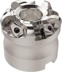 Seco - 67.26mm Cut Diam, 6mm Max Depth, 3/4" Arbor Hole, 5 Inserts, RN.. 1207 Insert Style, Indexable Copy Face Mill - R220.26 Cutter Style, 11,900 Max RPM, 2 High, Through Coolant, Series R220.26 - Eagle Tool & Supply