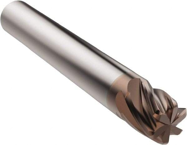 Seco - 16mm, 4 Flute, Single End, Solid Carbide, 0.8mm Corner Radius End Mill - 100mm OAL, 44° Helix, Right Hand Flute, 32mm LOC, Right Hand Cut - Eagle Tool & Supply