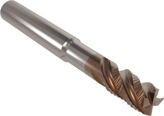 Seco - 10mm, 4 Flute, Single End, Solid Carbide, Corner Chamfer End Mill - 88mm OAL, 38° Helix, Right Hand Flute, 22mm LOC, Right Hand Cut - Eagle Tool & Supply