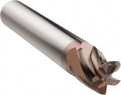 Seco - 10mm, 5 Flute, Single End, Solid Carbide, 0.5mm Corner Radius End Mill - 66mm OAL, 30° Helix, Right Hand Flute, 10mm LOC, Right Hand Cut - Eagle Tool & Supply