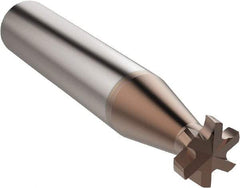 Seco - 9.5mm, 6 Flute, Single End, Solid Carbide, 0.25mm Corner Radius End Mill - 66mm OAL, 10° Helix, Right Hand Flute, 2mm LOC, Right Hand Cut - Eagle Tool & Supply