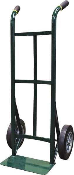 Ability One - 600 Lb Capacity 45" OAH Hand Truck - Steel Handle, Steel, Solid Rubber Wheels - Eagle Tool & Supply