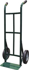 Ability One - 600 Lb Capacity 45" OAH Hand Truck - Steel Handle, Steel, Solid Rubber Wheels - Eagle Tool & Supply