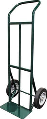 Ability One - 600 Lb Capacity 48" OAH Hand Truck - Steel Handle, Steel, Solid Rubber Wheels - Eagle Tool & Supply