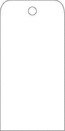 NMC - 6" High x 3" Long, Blank, English Safety & Facility Accident Prevention Tag - White Poly - Eagle Tool & Supply