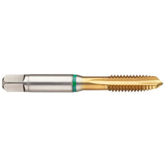 M6 x .75 3FL 6H Cobalt Spiral Point Plug Green Ring Tap-TiN - Eagle Tool & Supply