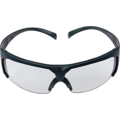 3M - Gray Lenses, Framed Safety Glasses - Scratch Resistant, Gray Frame, Size Universal, Wrap Around - Eagle Tool & Supply
