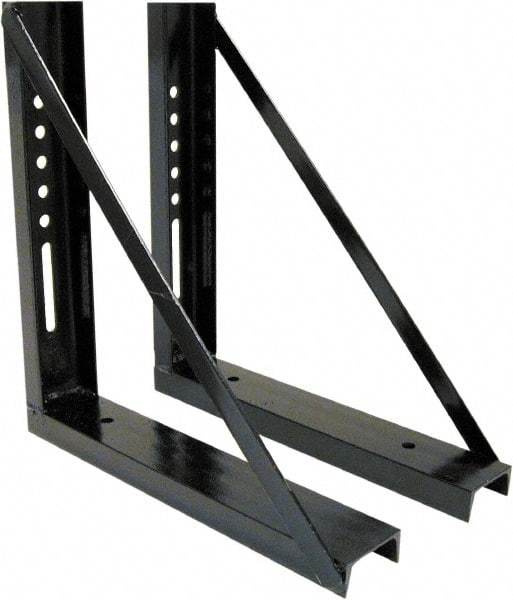 Buyers Products - Steel Truck Box Mounting Brackets - 18" Long, Black, For Use with Truck Boxes - Eagle Tool & Supply