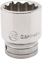 GearWrench - 3/4" Drive, Standard Hand Socket - 12 Points, 1.97" OAL, Alloy Steel, Chrome Finish - Eagle Tool & Supply