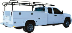 Buyers Products - Steel Ladder Rack - 162" Long, Black, For Use with Single & Dual Rear Wheel Utility Compartments - Eagle Tool & Supply