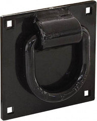 Buyers Products - Steel Bolt-On D-Ring - 4-1/2" Long, Black, For Use with Cargo Control - Eagle Tool & Supply