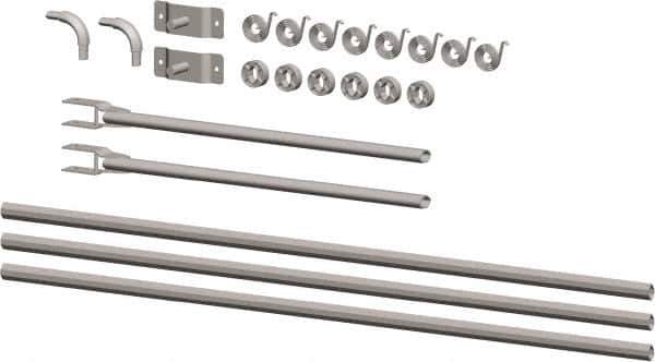 Buyers Products - Aluminum Universal Tarp Arm Kit - 146" Long, Silver, For Use with 8 to 19' Dump Bodies - Eagle Tool & Supply