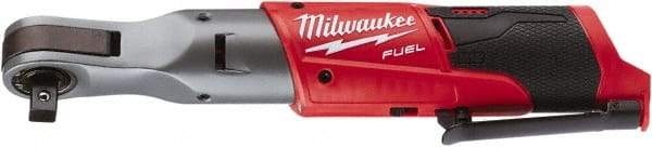 Milwaukee Tool - 1/2" Drive 12 Volt Pistol Grip Cordless Impact Wrench & Ratchet - 175 RPM, 60 Ft/Lb Torque, Lithium-Ion Batteries Not Included - Eagle Tool & Supply