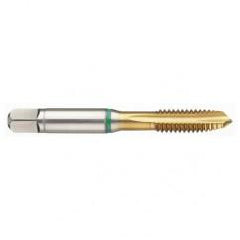 M8 x 1.25 Dia. - 6H - 3 FL - Cobalt Bottoming Green Ring Tap FORM-E-TiN - Eagle Tool & Supply