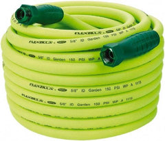 Legacy - 100' Long Garden Hose - 5/8" Diam, 3/4" GHT, Hybrid Polymer, 150 psi, All Season, Green - Eagle Tool & Supply