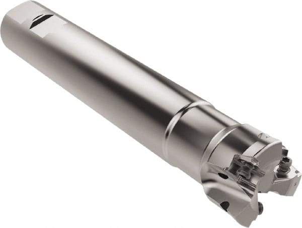 Seco - 40mm Cut Diam, 6.95mm Max Depth of Cut, 32mm Shank Diam, 200mm OAL, Indexable Square Shoulder End Mill - XNEX0816.. Inserts, Weldon Shank, 87° Lead Angle, Through Coolant, Series R217.79 - Eagle Tool & Supply