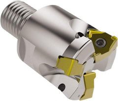 Seco - 40mm Cut Diam, 6.95mm Max Depth of Cut, 40mm OAL, Indexable Square Shoulder End Mill - XNEX0816.. Inserts, M20 Modular Connection, 87° Lead Angle, Through Coolant, Series R217.79 - Eagle Tool & Supply