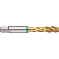 ‎#4-40 3FL 2B Cobalt Bottoming Green Ring Tap FORM-E-TiN - Eagle Tool & Supply