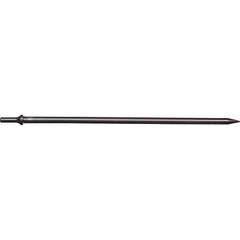 Mayhew - 1/8" Head Width, 18" OAL, Tapered Punch Chisel - Round Drive, Round Shank, Steel - Eagle Tool & Supply