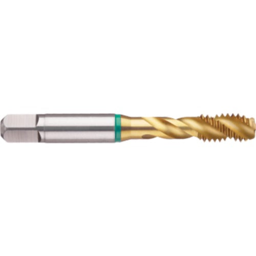 ‎#4-48 3FL 2B Cobalt Bottoming Green Ring Tap FORM-E-TiN - Eagle Tool & Supply