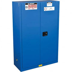 Justrite - Safety Cabinets Hazardous Chemical Type: Corrosive Chemicals Color: Blue - Eagle Tool & Supply