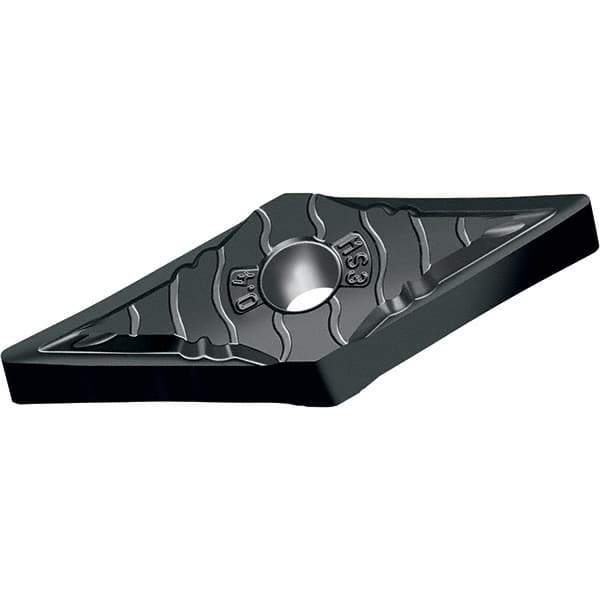 Walter - VNGG MS3 Grade WSM01 Turning Insert - TiAlN+Al2O3+(ZrN) Finish, 35° Rhombic, 9.53mm Inscr Circle, 4.76mm Thick, 0.4mm Corner Radius - Eagle Tool & Supply