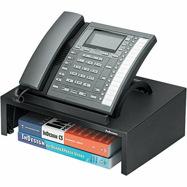 FELLOWES - Black Pearl Desktop Telephone Stand - HPS - Eagle Tool & Supply