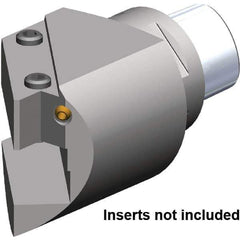 Kennametal - Right Hand Cut, PSC50 Modular Connection, Square Shank Lathe Modular Clamping Unit - 20mm Square Shank Width, Through Coolant, Series TA 45° Mount - Exact Industrial Supply