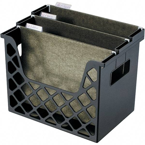 UNIVERSAL - Black File Boxes-Portable - Plastic - Eagle Tool & Supply