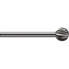 Harvey Tool - 1/2" Diam 300° Wrap Angle 12mm LOC 6-Flute Uncoated Undercut End Mill - Exact Industrial Supply
