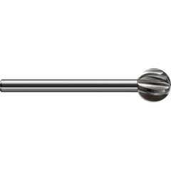 Harvey Tool - 1" Diam 300° Wrap Angle 0.939" LOC 6-Flute Uncoated Undercut End Mill - Exact Industrial Supply