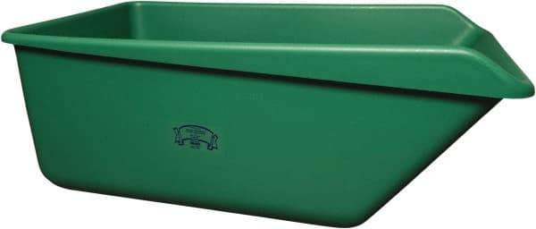 Remco - 149 Gal Green Rectangular Polyethylene Tub - 21-3/4" High x 32" Diam - Eagle Tool & Supply